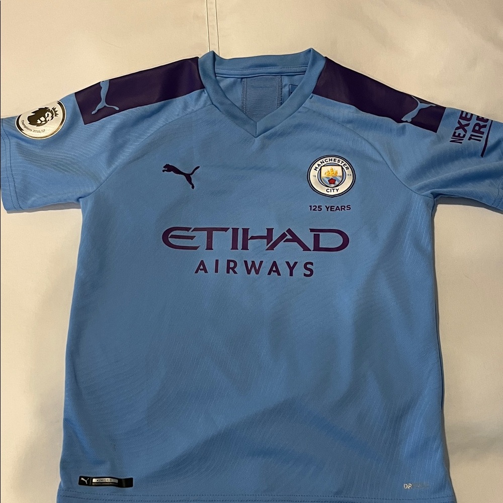 Puma Kids Light Blue Manchester City Jersey